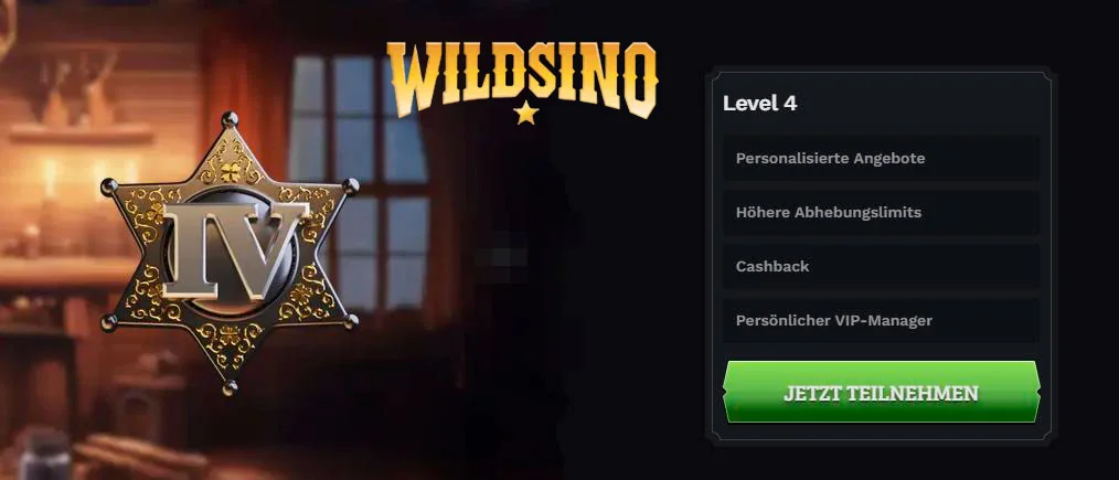 Wildsino VIP-Stufen