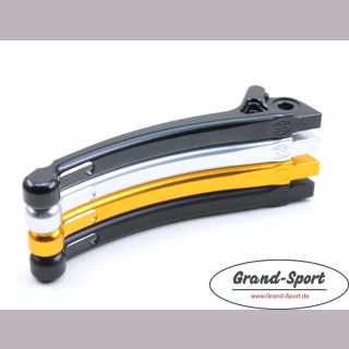 Lever GRAND-SPORT brake CNC hydraulic PX,MY, black matt, CNC Logo